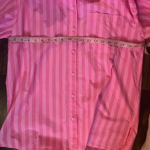 A New Day Vibrant Pink Striped Shirt - Picture 6 of 9